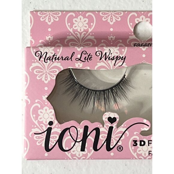 Ioni 3D Faux Mink Lashes – Natural Lite Wispy Handmade Strip Lash - Picture 3 of 6